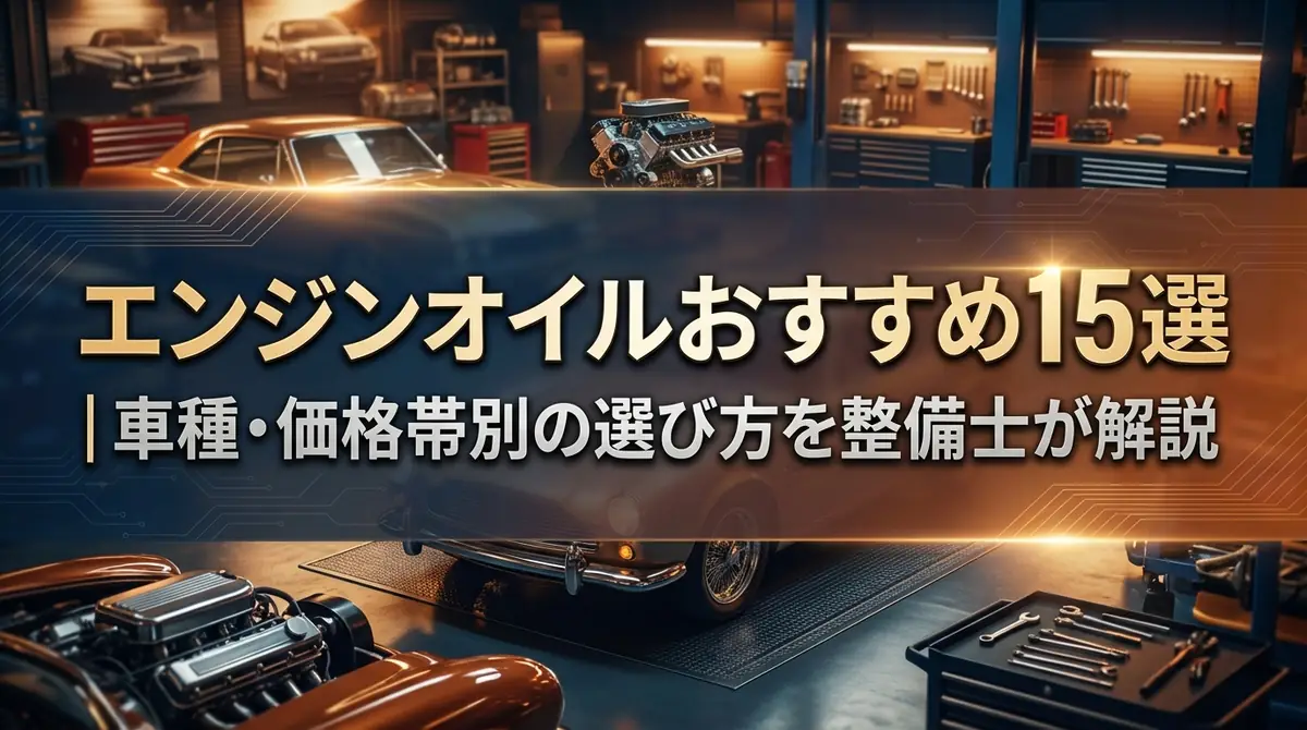 エンジンオイルおすすめ15選｜車種・価格帯別の選び方を整備士が解説