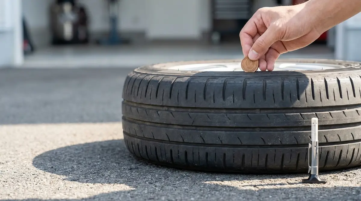 今すぐできる！タイヤ溝のセルフチェック方法