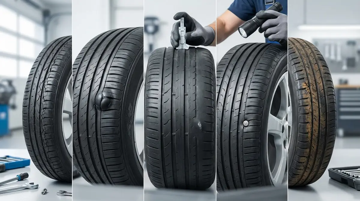 溝以外もチェック！タイヤ交換が必要な5つのサイン