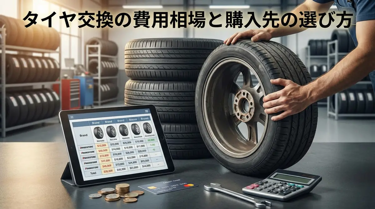 タイヤ交換の費用相場と購入先の選び方