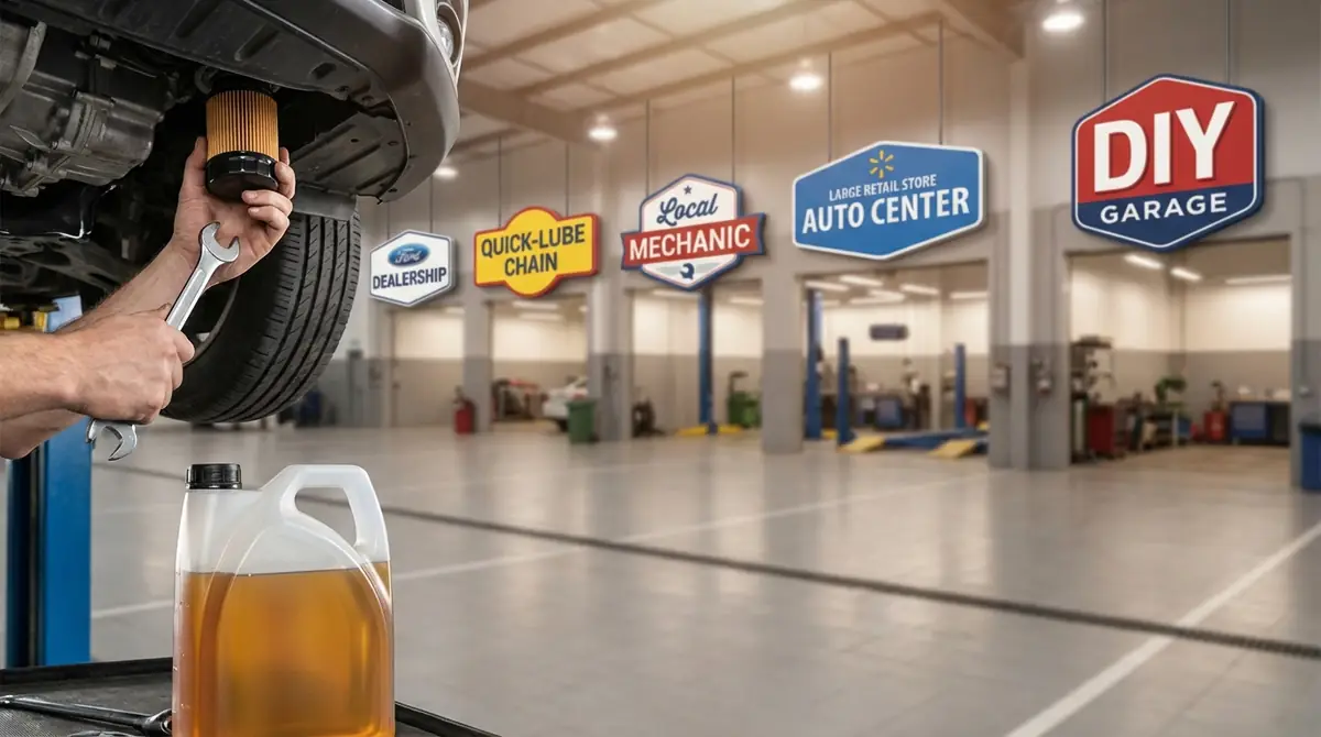 オイル交換どこが安い？5つの場所のメリット・デメリット