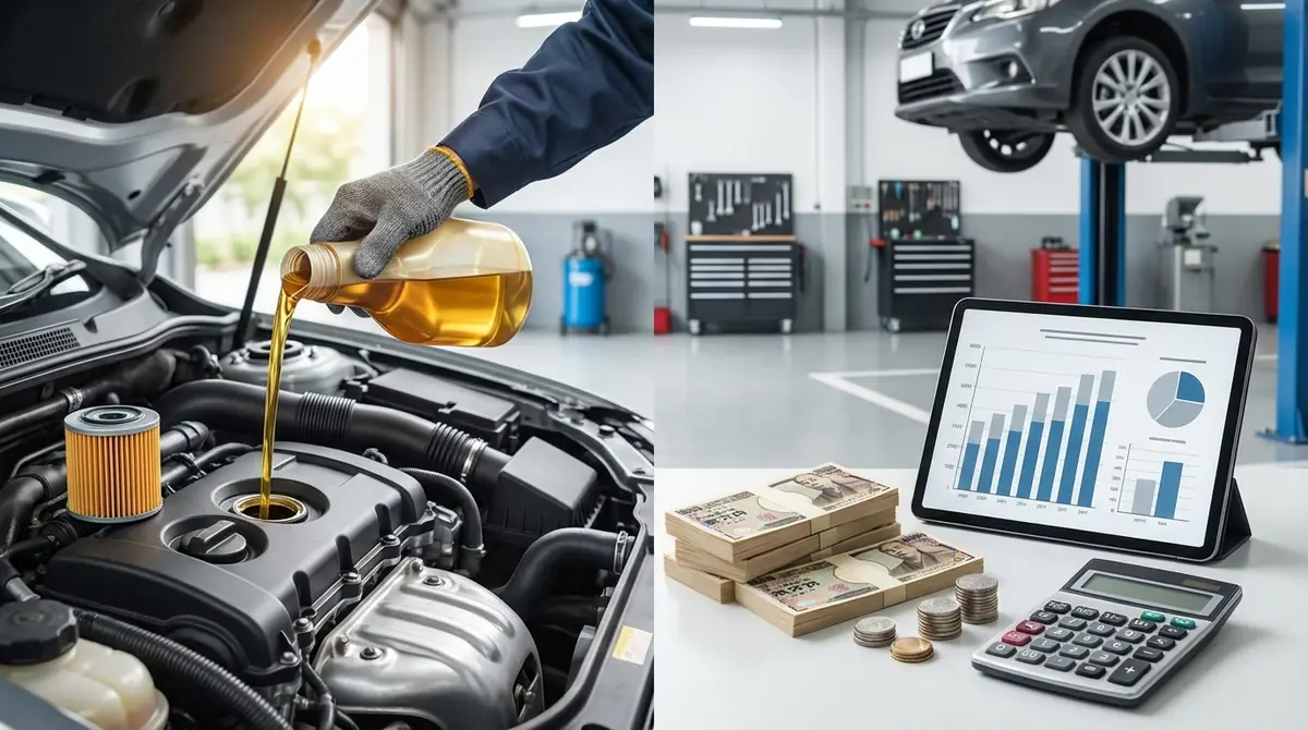【早見表】オイル交換費用の相場は3,000円〜10,000円