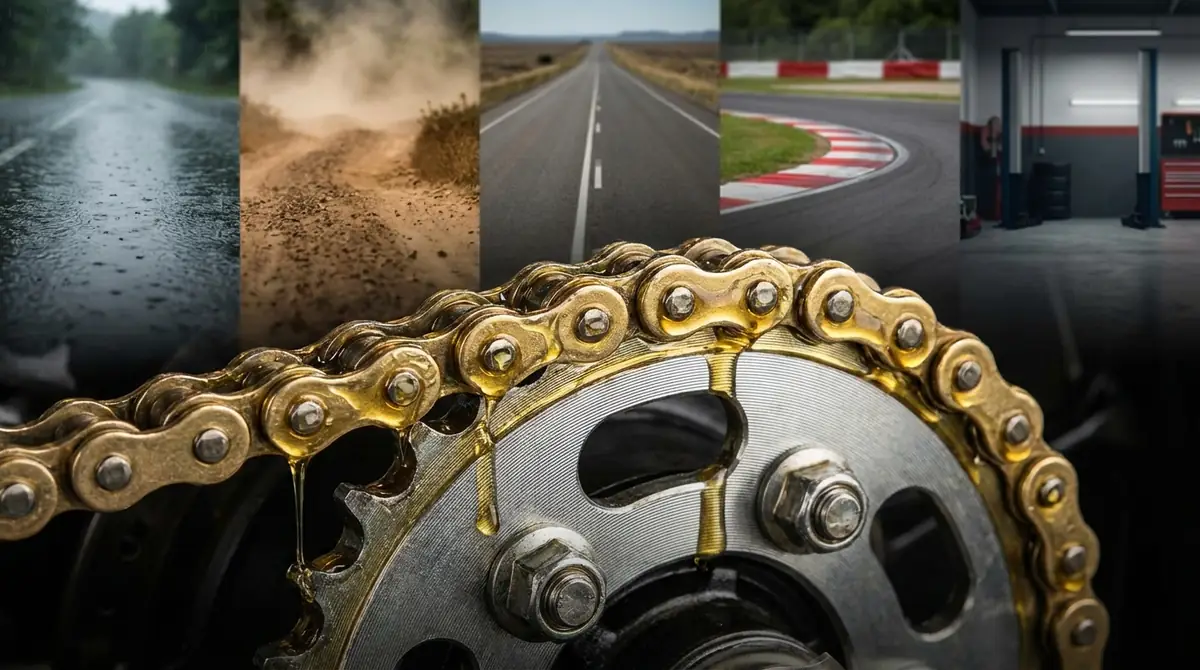 状況別｜バイクチェーンの注油頻度を調整すべき5つのケース