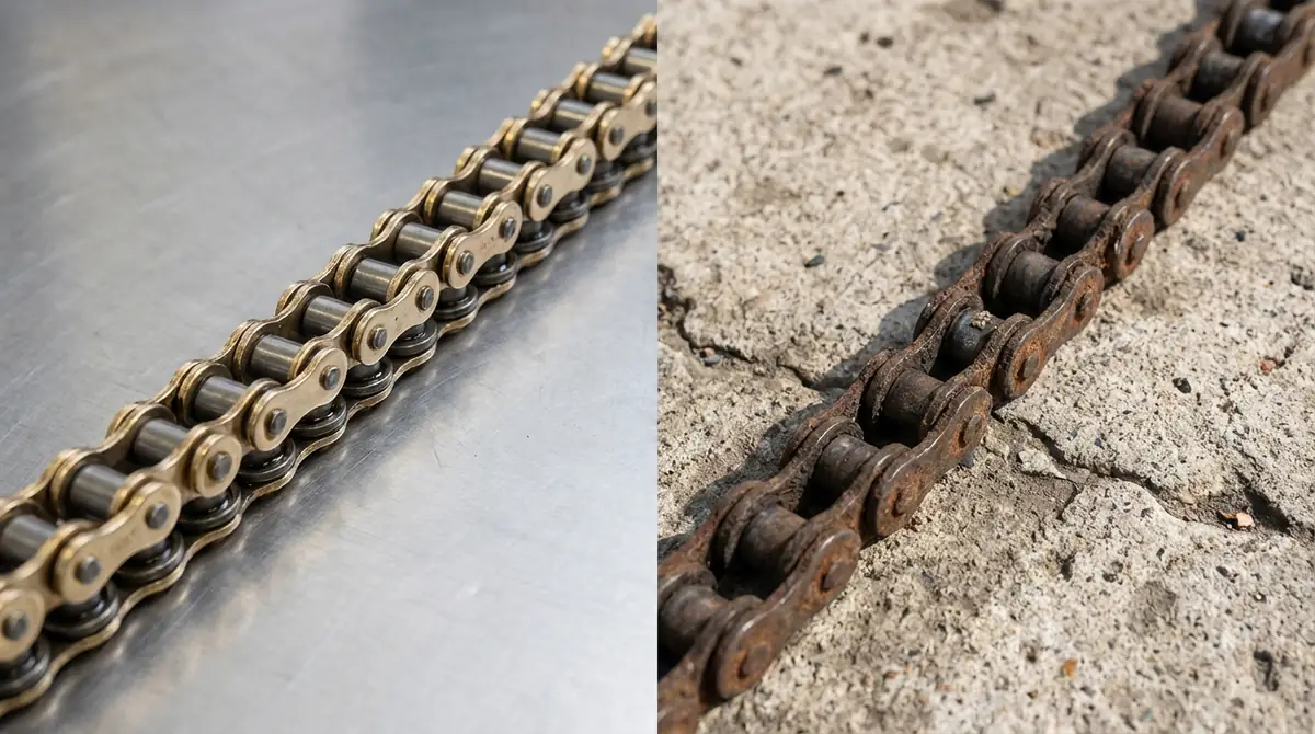 シールチェーンとノンシールチェーンの寿命の違い