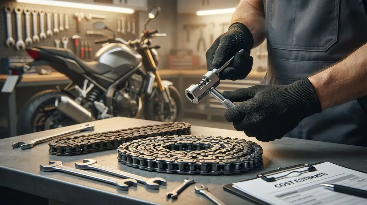 バイクチェーン交換費用の目安【部品代・工賃の内訳】