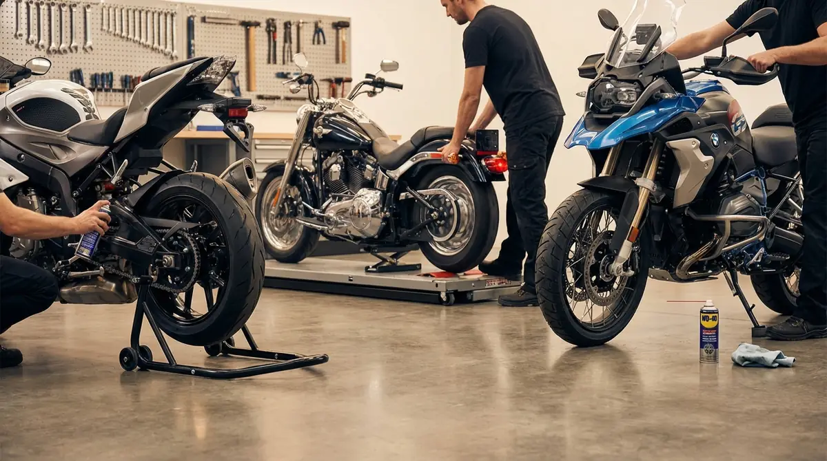 センタースタンドがないバイクでの注油方法3選