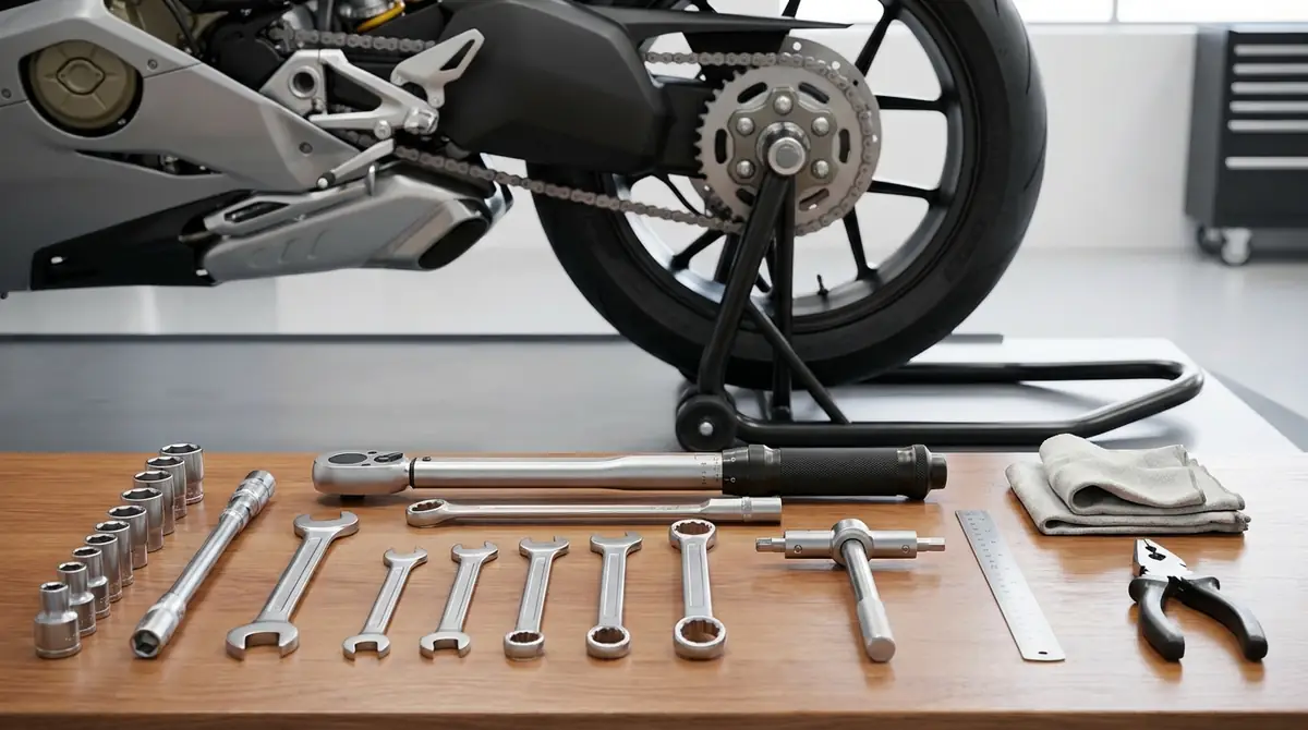 バイクのチェーン張り調整に必要な工具一覧