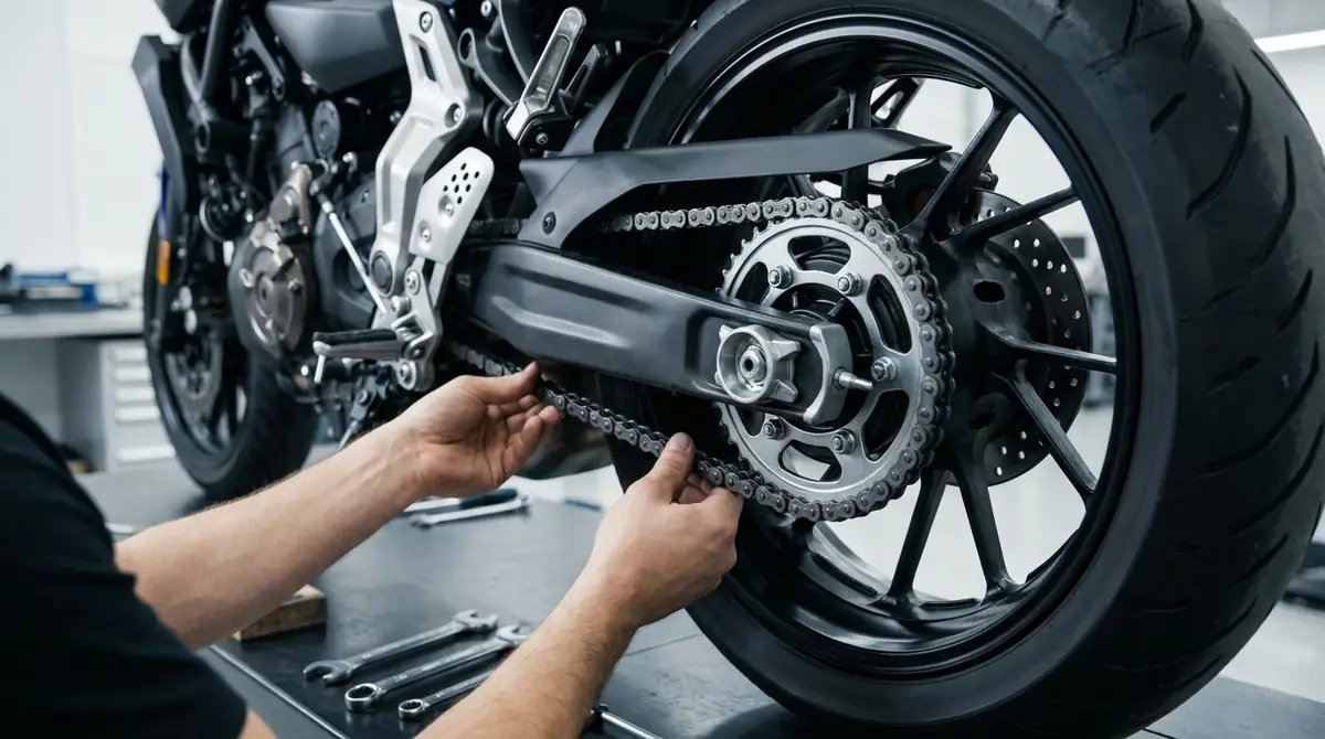 【実践】バイクのチェーン張り調整手順10ステップ