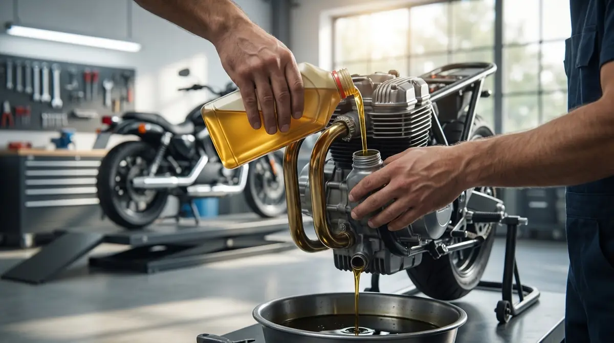 バイクのエンジンオイル交換時期と費用の目安