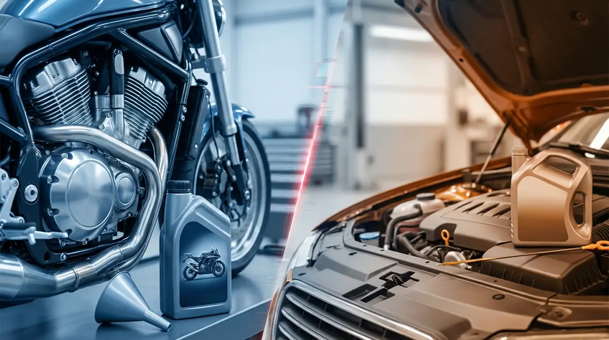バイクに車用オイルが使えない3つの理由