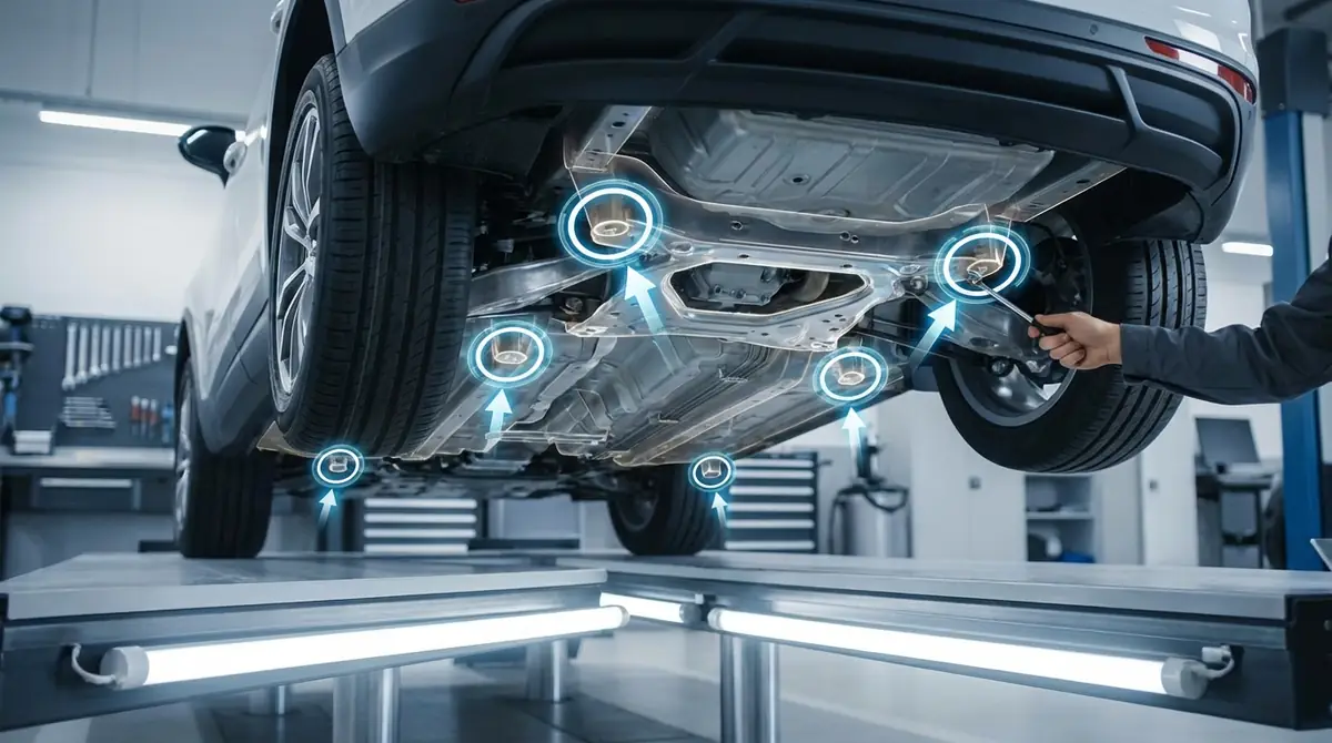 ジャッキポイントの位置と見つけ方【図解付き】