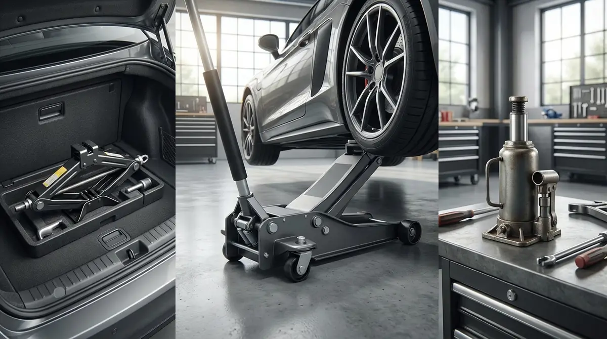 車のジャッキの種類と特徴｜車載・フロア・油圧の違い