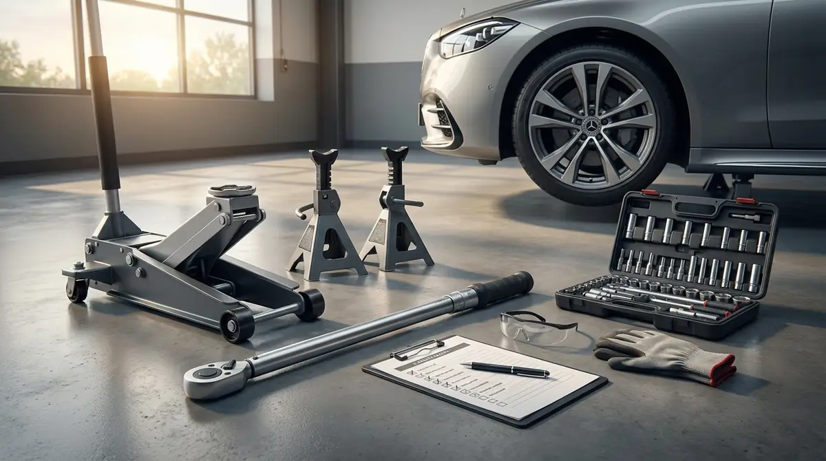 ジャッキ作業に必要な工具と準備物チェックリスト