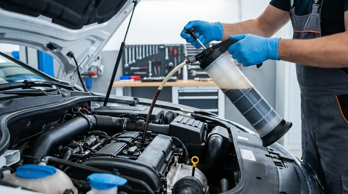 【上抜き】ジャッキ不要でできるオイル交換のやり方