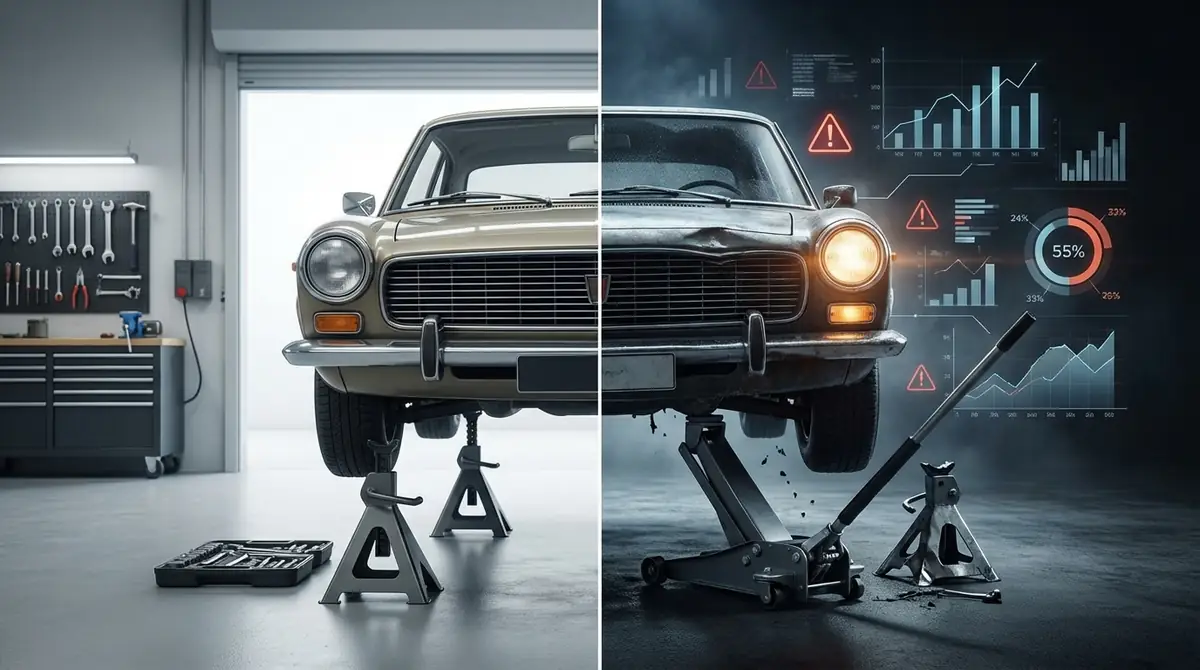 ジャッキスタンドを使わないとどうなる？実際の事故事例と統計