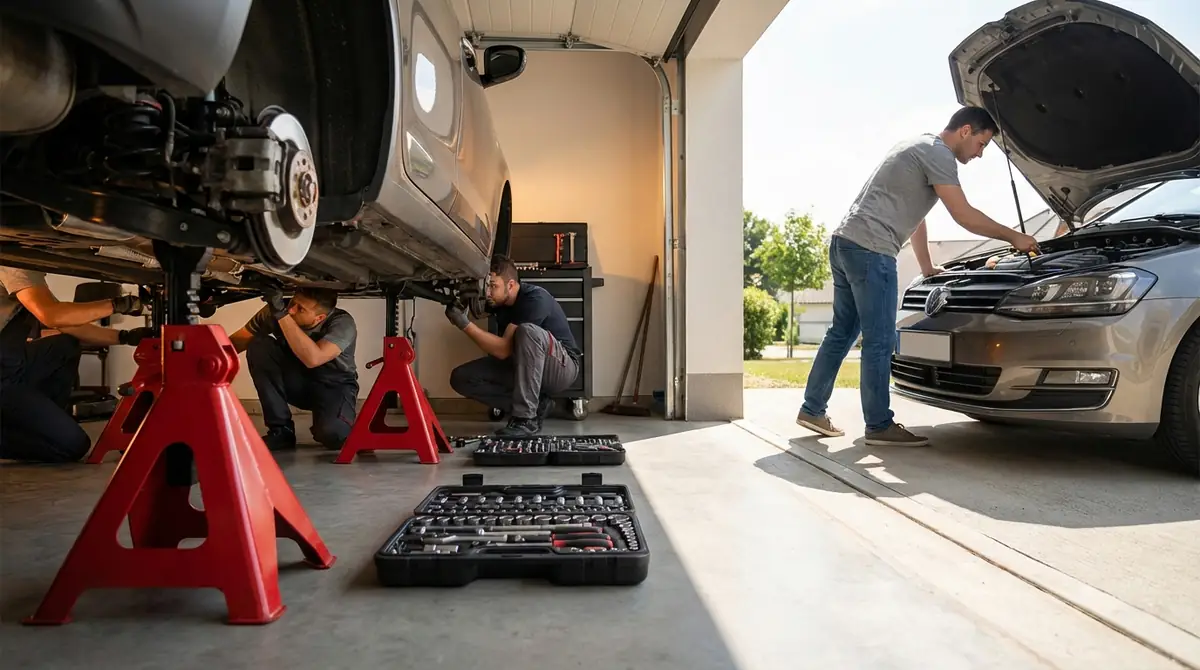 ジャッキスタンドが必須な作業となくてもよいケース