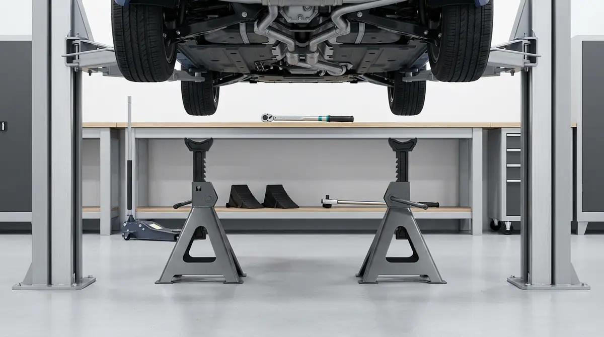 ジャッキスタンドの正しい使い方【基本5ステップ】