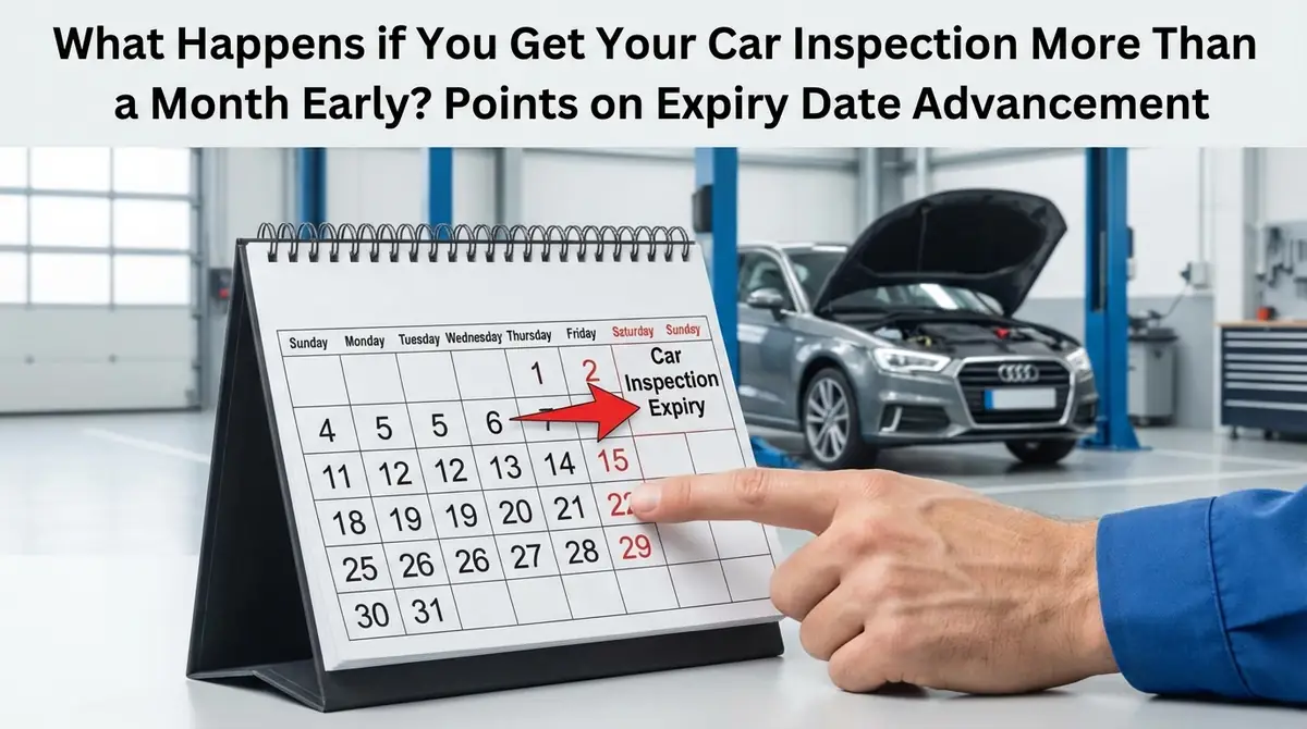 1ヶ月以上前に車検を受けるとどうなる？満了日繰り上がりの注意点
