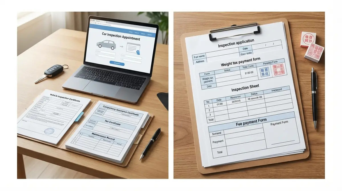 【一覧表】ユーザー車検の必要書類8点｜事前準備と当日入手に分けて解説