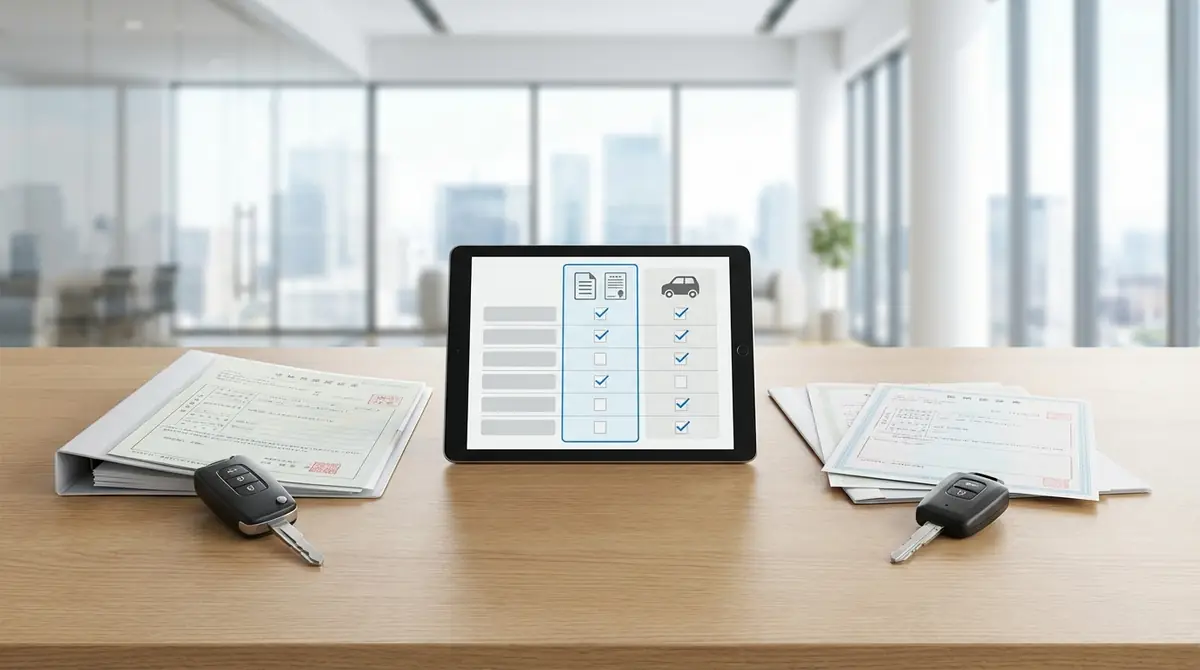普通車と軽自動車で必要書類は違う？比較表で確認