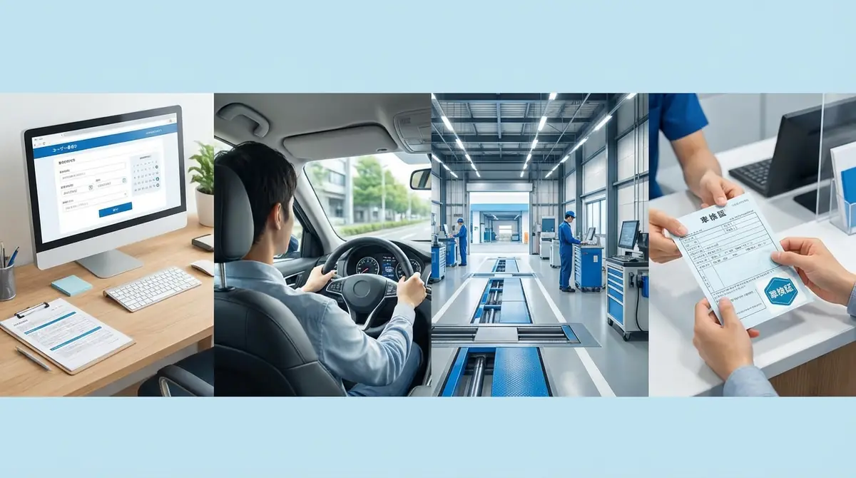 ユーザー車検のやり方｜予約から車検証交付までの7ステップ