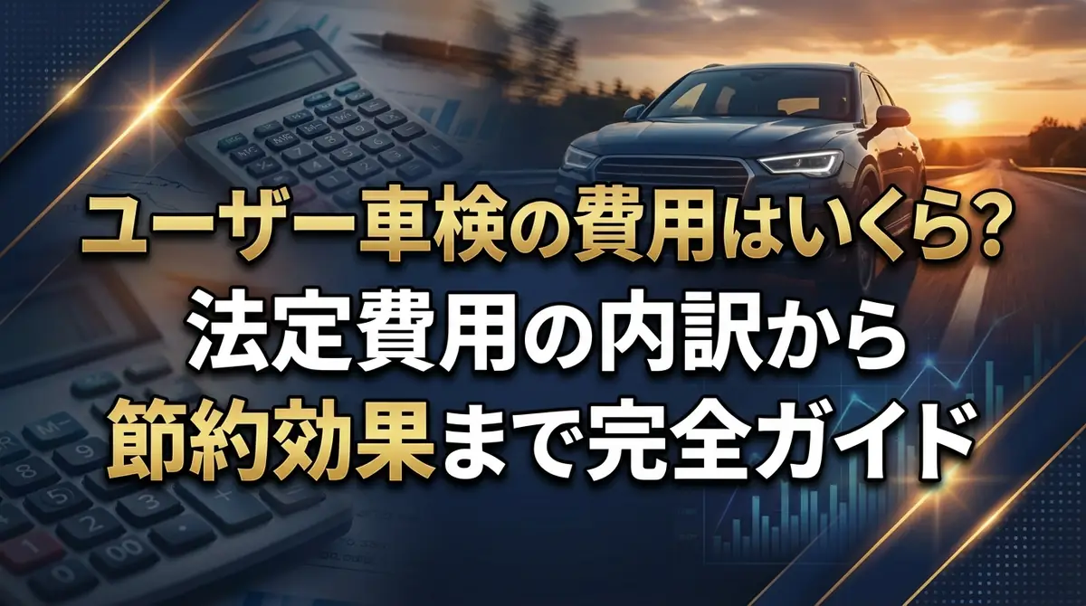ユーザー車検の費用はいくら？法定費用の内訳から節約効果まで完全ガイド