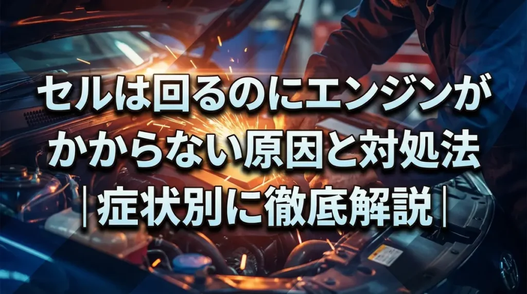 セルは回るのにエンジンがかからない原因と対処法｜症状別に徹底解説