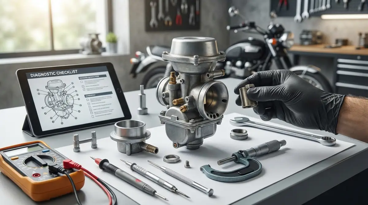 【自己診断】バイクのキャブレター不調を症状から絞り込むチェックリスト