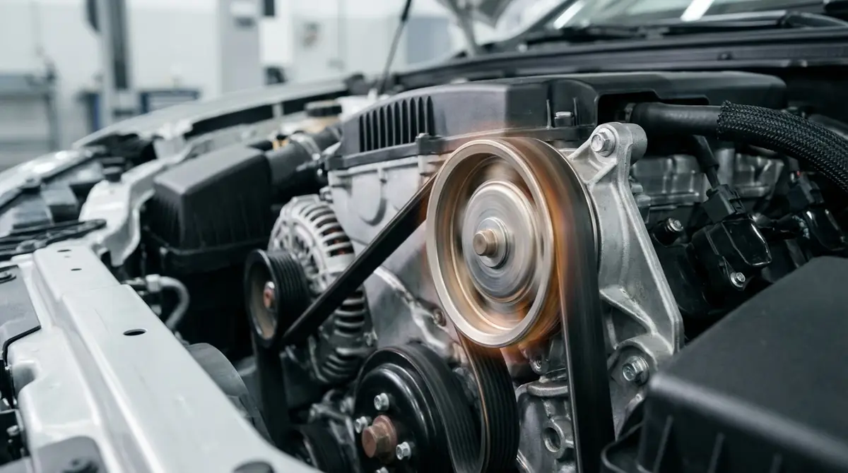 キュルキュル音の正体は？多くはベルト駆動系の不具合