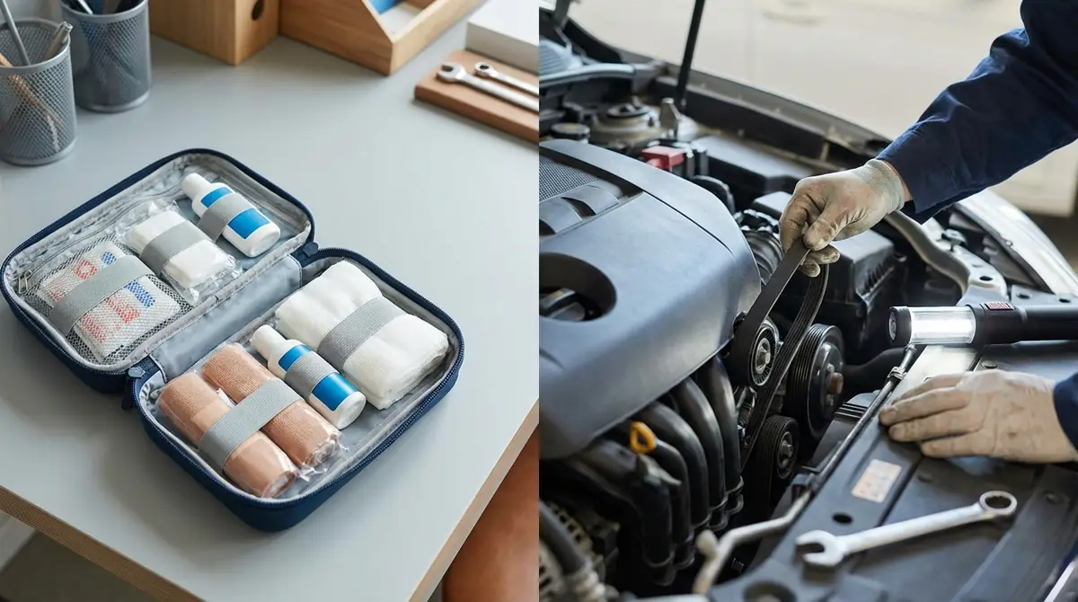 自分でできる応急処置とベルトの点検方法