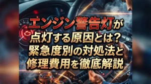 エンジン警告灯が点灯する原因とは？緊急度別の対処法と修理費用を徹底解説