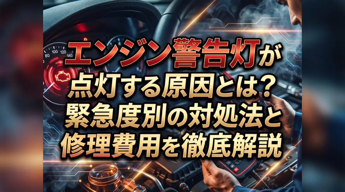 エンジン警告灯が点灯する原因とは？緊急度別の対処法と修理費用を徹底解説