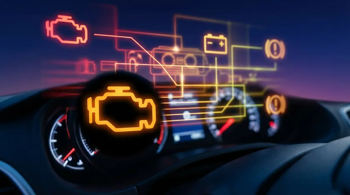 エンジン警告灯とは？点灯の仕組みと色の意味