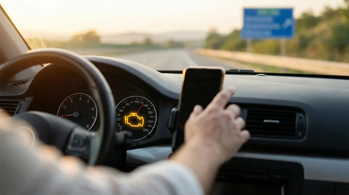 エンジン警告灯が点灯したときの正しい対処法