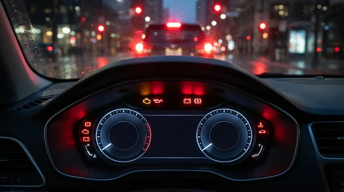 【赤色警告灯一覧】今すぐ停車すべき12種類の意味と対処法