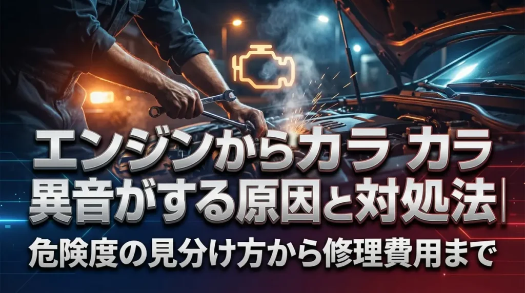 エンジンからカラカラ異音がする原因と対処法｜危険度の見分け方から修理費用まで