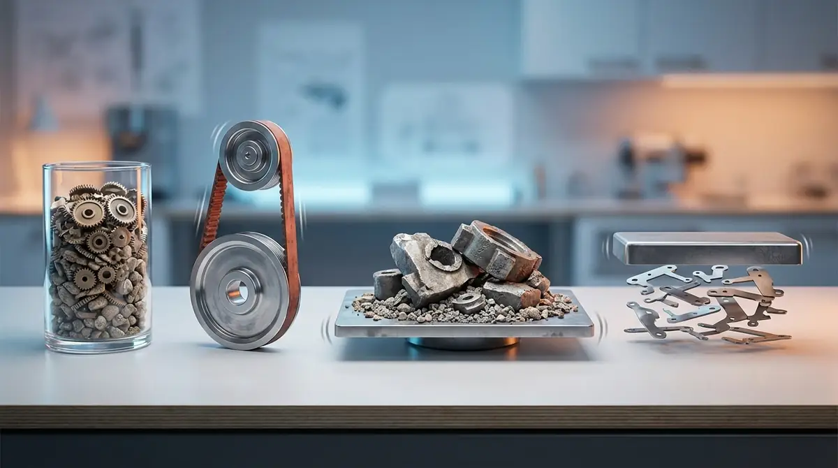 カラカラ音と他の異音（キュルキュル・ガラガラ・カタカタ）の違い